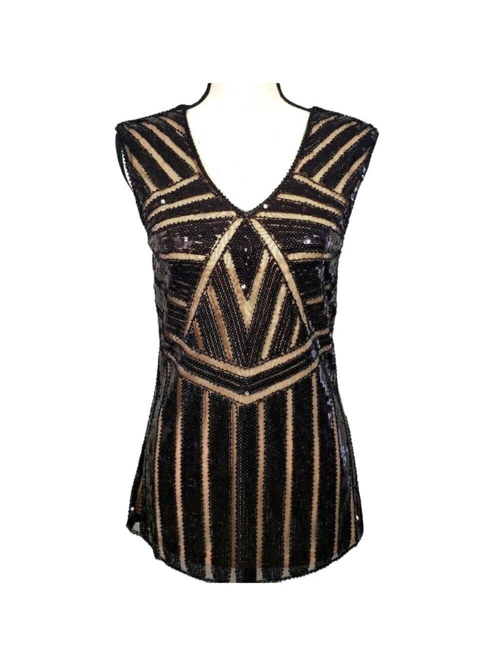 Metme Sequin Sleeveless Top